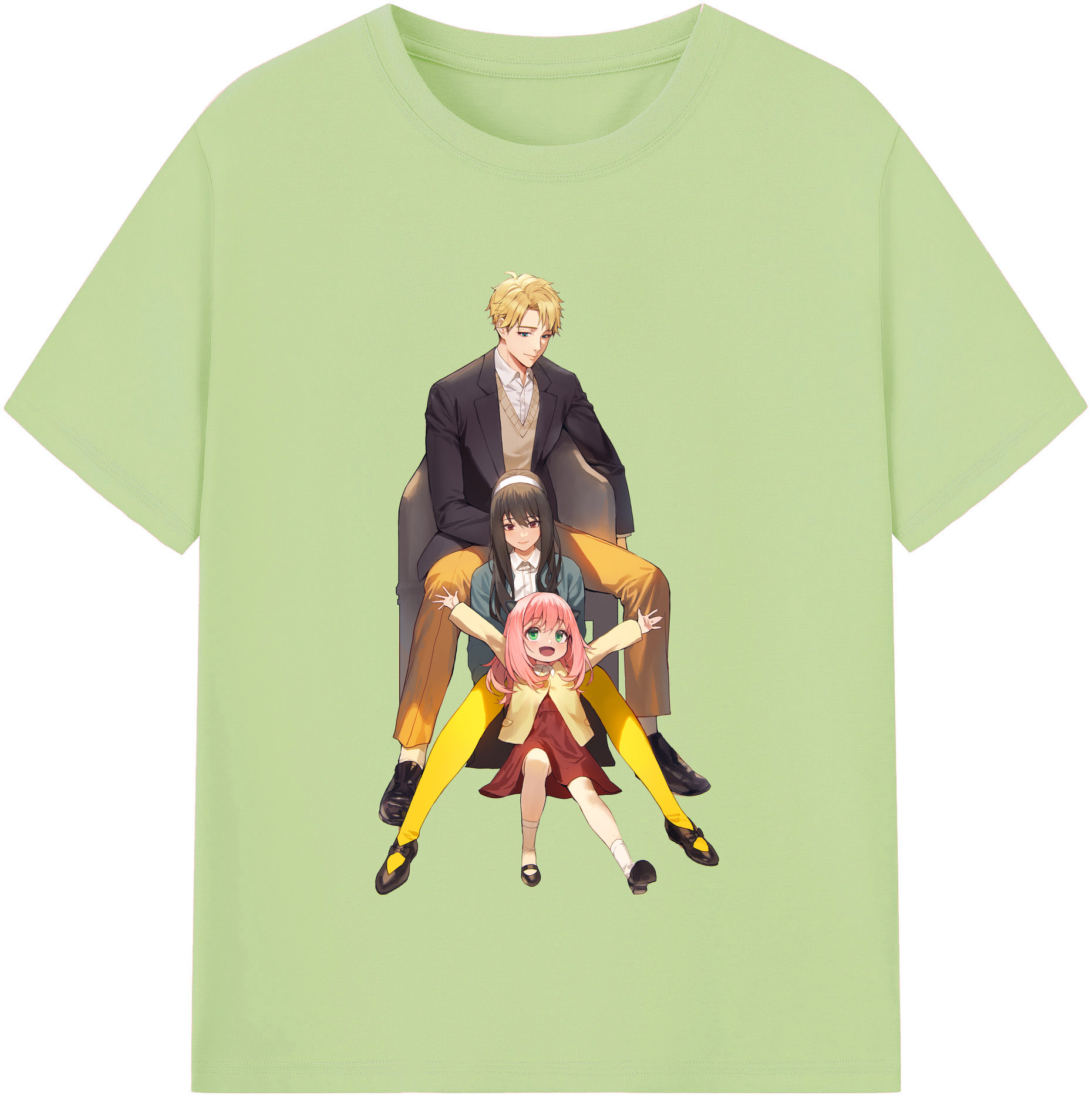 （画像用） SPY×FAMILY间谍家家酒 綿100％半袖Tシャツ（フロントプリント）